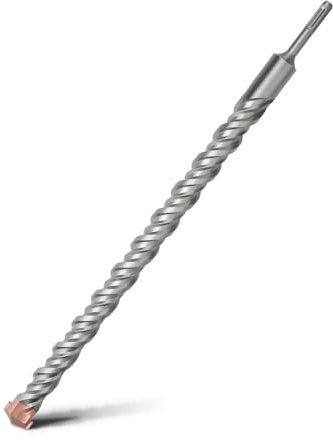 HSAWBIT 30mm x 500mm LONG SDS MASONRY DRILL BIT, TUNGSTEN CARBIDE TIP SDS PLUS SHANK, FOR WALL STONE CONCRETE BRICK