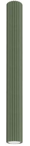 SOLLUX lighting Lampada Da Soffitto Faretto Da Soffitto In Alluminio 1 Paralume 6,5 x 6,5 x 60 cm Karbon Verde Oliva