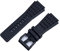 GAFNED Hochwertiges, weiches, staubdichtes 34 mm * 24 mm schwarzes Gummiarmband für Bell Uhrenarmband Ross BR01 BR03 Armbandgürtel
