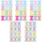 36 Pcs Writable Colourful Sticky Index Tabs, 24 Pieces Self Adhesive Monthly Post It Tabs for Planners, Removable Page Markers for School, Office