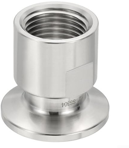 Conector Tri-Clamp de 1 pulgada TC Tri abrazaderas adaptador NPT 1/2 rosca hembra 34 mm para maquinaria de refrigeración, alimentos, lácteos, vino, bebidas, etc