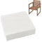 Cushions 45cm x 45cm/50cm x 50cm for Outdoor & Indoor Chair, Square Seat Pad for Garden Chairs High-Density Foam, Anti-Slip, Washable Cover- Patio, Dining, Sofa & Bench Use(White,45x45cmx8cm Thick)