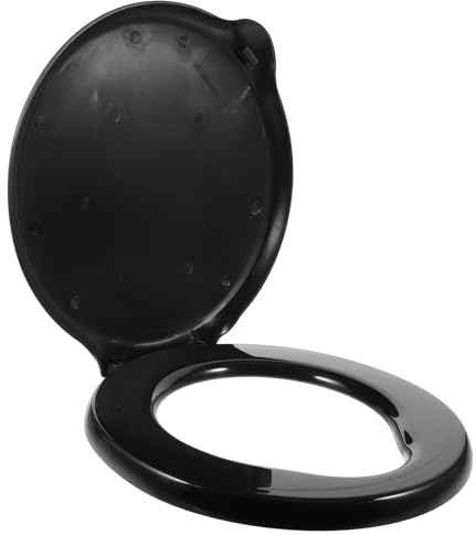 EXAOMBLE Siège De Toilette Portable à Seau Plastique Couvercle, Confortable Et Souple, Utilisation Camping, Randonnée, Voyage, Toilette Extérieure, Léger Et Réutilisable