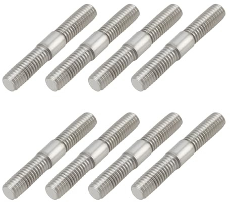 SG Store Lot de 8 Goujons D'échappement de Moto M6x40mm en Acier Inoxydable 304 pour Collecteur D'échappement Automobile