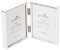 goldbuch 960266 Galerierahmen Fine, Foto Rahmen für 2 Bilder im Format 6x9 cm, Bilderrahmen aus Metall, Fotorahmen 27,5x18,5x1 cm, Rahmen, Doppelrahmen mit 2 Schanieren, Portraitrahmen Silber