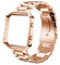 TopTen Uhrenarmband mit Rahmen kompatibel für Fitbit Blaze Smartwatch, Edelstahlarmband Ersatzzubehör Verstellbares Armband (rose gold)
