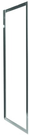 ONDÉE - Facciata Napa - Ritorno Fisso da abbinare a una facciata della Gamma Napa - 80x195cm - Trattamento anticalcare - Profilo in alluminio cromato opaco (-15/+5mm) - Vetro temperato