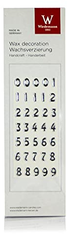 Wiedemann Zahlen-Set 0-9 Basic 8mm (Silber)