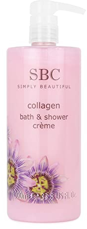 SBC Skincare Hydra-Collagen Body Wash - 1000ml | Luxurious Shower Gel | Hydrating And Cleansing Collagen Shower Cream | Soap Free Bath And Shower Cream