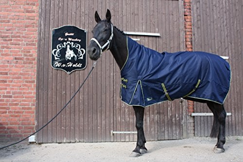 time4horses 1200Denir High Neck 300g Pferdedecke Winterdecke Paddockdecke Stalldecke Weidedecke Rug (155 cm)