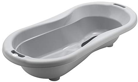 Rotho Babydesign TOP Xtra Badewanne - Badewanne - Babybadewanne - Kinderbadewanne - Duschbadewanne - grau