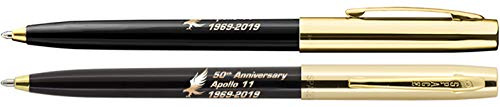 Fisher Space Pen Cap O Matic schwarz mit Clip, Sonderausgabe APOLLLO 11