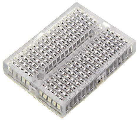 BliliDIY 20Pcs Mini Breadboard Protoboard Diy Kit Universal Transparent Solderless Syb-170 Breadboard 170Tie-Points Prototype Boards 35X47Mm