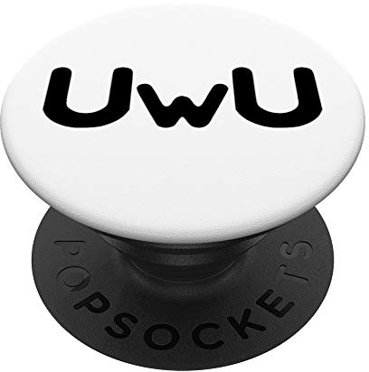 UwU Kitties: UwU Design - Happy Anime Face - PopSockets Ausziehbarer Sockel und Griff für Smartphones und Tablets