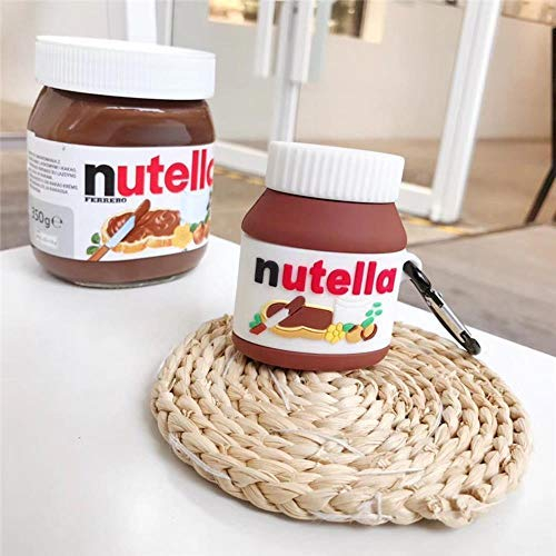 Für Airpod 2 Hülle 3D Schokolade Nutella Weiches Silikon Drahtlose Kopfhörerhüllen Für Apple Für Airpods Pro Hülle Niedliche Abdeckung Funda + Ring, Für Airpods 1 2