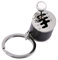 Fdit Kreativer Schlüsselbund Auto Gear Shifter Modell Schlüsselring Auto Shift Shaped Metalllegierung Schlüsselringe Auto Gear Shifter Modell Schlüsselbund (Schwarz)