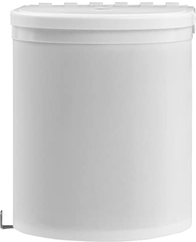 vidaXL Papelera de Cocina Empotrada Cubo de Basura Contenedor Basurero para Puerta de Armario Hogar Oficina Higiénico Plástico 12 L