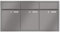 RENZ/Plan / 3er Unterputz-Briefkastenanlage Einbau-Briefkasten/RAL-Farbe 9007 Volumen 21 L/Dein-Briefkasten.de