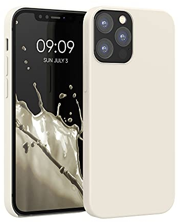 kwmobile Case Compatible with Apple iPhone 12 / iPhone 12 Pro Case - TPU Silicone Phone Cover with Soft Finish - Cream