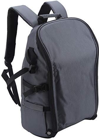 Clasken Mochila para cámara, Bolsa de Transporte para Drones Mochila para Drones Bolsa para cámara fotográfica Nylon para cámara para dji FPV Combo para Drone(Gray Orange)