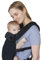 Love & Carry AIR X Marsupio Neonati Ergonomico, Zaino Porta-Bebe per bambini, Portabebe Regolabile, con rete Traspirante, Sicuro e Certificato, in 100% Cotone, Multi-posizione (Nero)