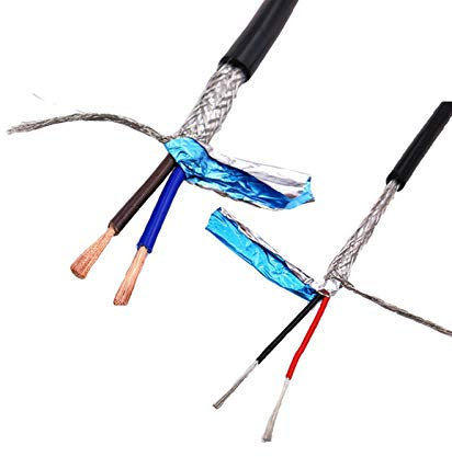 Lcuihong-Alambre de Cobre 2 0AWG 18AWG 2-8 Cable blindado de núcleo 5 memetros, Cobre Puro RVVP Alambre blindado, Cable de Control UL2547 Cable de señal Suave y Fuerte (Color : 2 Core 20AWG 5Meter)