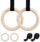 MSPORTS Turnringe im Paar Premium Holz Gymnastikringe Ringe Turnen Outdoor 28mm oder 32mm Für Sport Fitness Training Professionell