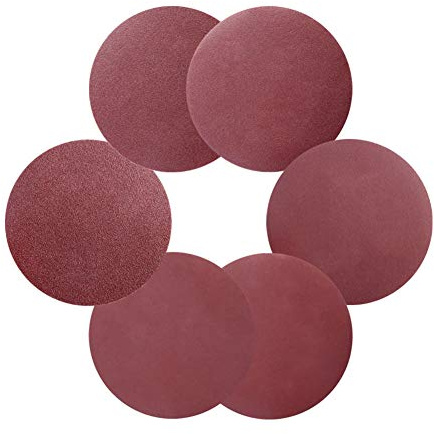 100pcs 7 180mm Peel & Stick Sandpaper Sanding Disc for Sander with Grit 60 80 120 180 240 320 400 600 800 1000 1200,Grit 400