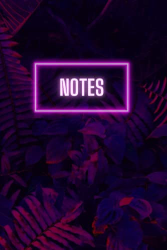 Natur Notizbuch – Nature Notebook – Palmen – Notes – Journal – Tagebuch – Flower Notes – Blumen – Modern – Pink - Urwald - Seiten – Linien – Planer ... cm x 22,86 cm) I 100 linierte weiße Seiten
