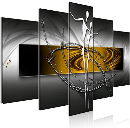 decomonkey Bilder Abstrakt 150x75 cm 5 Teilig Wandbild Groß Leinwandbild XXL Deko Wohnzimmer Schlafzimmer Büro Wanddeko Leinwand Pictures For Wall Poster Wall Painting Abstrakt 150x75 cm e Modern