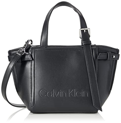 Calvin Klein Minimal Hardware Mini Tote CK Black