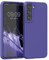 kwmobile Cover per Samsung Galaxy S22 Custodia - Back Case per Smartphone in Silicone TPU - Protezione Gommata - blu viola