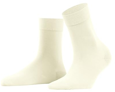 FALKE Women's Fine Softness 50 DEN W So Semi-Opaque Plain Socks 1 Pair, White 2000, 2.5-5