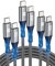 Silkland USB C auf USB C Kabel 60W 3Pack [1M+1M+2M], 20V/3A PD 3.0 QC4.0 Ladekabel USB C auf USB C für iPhone 15 Pro Max, Samsung Galaxy S24 S23 Ultra, iPad Pro/Air/Mini6, MacBook Pro/Air, Pixel
