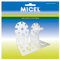 MICEL 92555 Winkelhalter-Set für Markisenwelle mit Wand- und Deckenbefestigung, lackierter Stahl, weiß, 65 x 86 x 108 mm