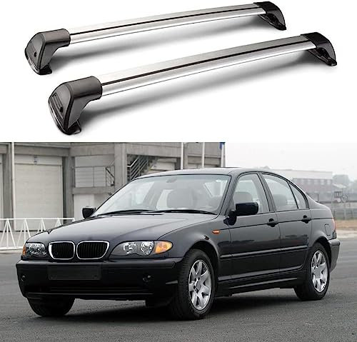 2 Stück Dachreling Dachgepäckträger, für BMW 3 Series E46 4 Door Sedan 1999-2004, Querträger Dachträger DachbüGel Gepäckträger Zubehör