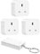DEWENWILS Remote Control Plug Socket UK, Programmable Electrical Switch, Expandable Wireless Remote Control for Christmas Light, Vacuum Fan, 13A/3120W, 30M, 1 Remote 3 Sockets