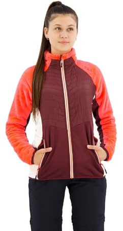 CMP Woman Jacket HYBRID Burgundy - 36