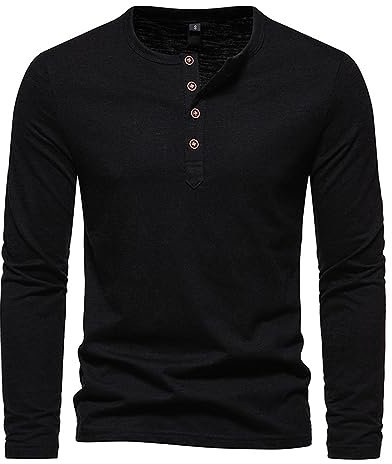 Mens White Shirts Long Sleeve 3 Pack Men's T-Shirt Casual Cotton Spandex Striped Crewneck Long-Sleeve T-Shirts Basic Pullover Stripe Man tee Shirt