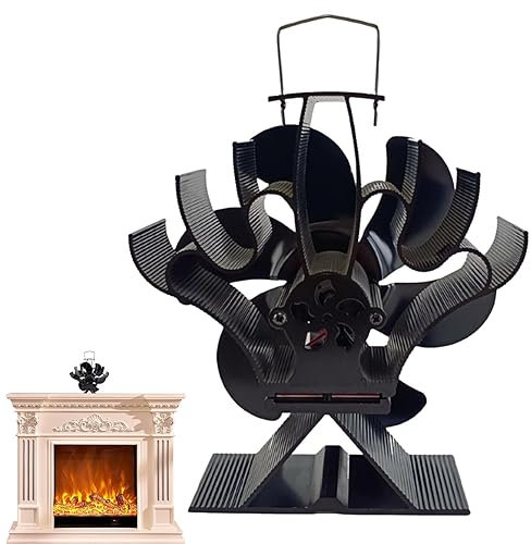 Vesone Ventilatori della Stufa - Ventilatori per stufe silenziosi Ventilatore per caminetto a Risparmio energetico - Attrezzatura per la circolazione 'Aria Calda per stufe a Legna, stufe a Pellet