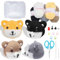 ORIGACH 4 Sets Shiba Dog und Husky Häkelset für Anfänger, Komplettes Häkelset mit Anleitung für Erwachsene, Hundehäkelset für Anfänger