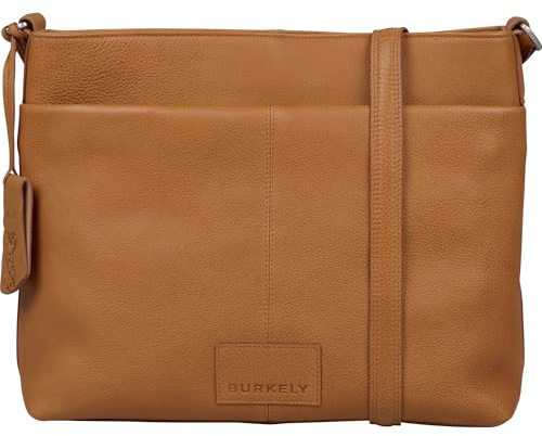 Burkely Soft Skylar Crossbody Bag – Glattleder Damen Umhängetasche – Kompakte Alltagstasche mit Verstellbarem Riemen