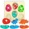 VingaHouse Montessori Spielzeug,3D Kinder Holzpuzzle Dino Eier Holzspielzeug, Holzpuzzle ab 1 Jahr Greifpuzzle Motorikspielzeug Sortierspiel Geburztag Ostern Geschenk für Mädchen Jungen Kinder