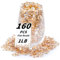 1 LB Pale Yellow Flat Glass Beads, 160-180PCS Small Glass Marbles, Mini Flat Round Pebbles for Vase Filler and Floral, Fish Tank Rocks Decorative Gemstones for Home and Aquarium Décor
