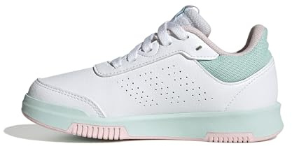 adidas Tensaur Sport Training Lace Shoes, Scarpe da Corsa Unisex-Bambini, Ftwr White/Clear Pink/Semi Flash Aqua, 37 1/3 EU