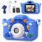 Kinderkamera,Kinder Kamera 1080P 2,0-Zoll-Bildschirm Fotoapparat mit 64GB-Karte Selfie Digitalkamera Kinder Fotokamera für 6-12 Jahre Jungen und Mädchen Weihnachten Spielzeug