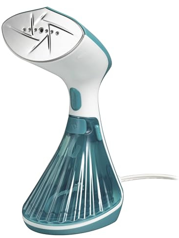 Proctor Silex Dual Mode Handheld Garment Steamer for Clothes, Ready in 25 Seconds for 15 Minutes of Continuous Use, Portable and Lightweight, Vacation Essentials, 1200 Watts, 300 ml Water Tank, Blue