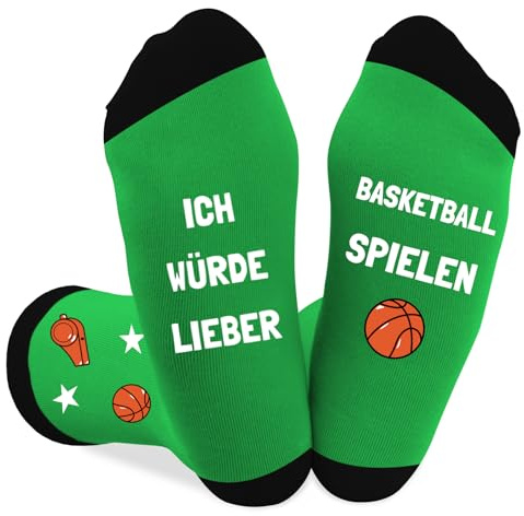 Coopyin Basketball Geschenke für Männer und Frauen,Lustige Basketball Socken für Weihnachtsgeschenke Geburtstagsgeschenk