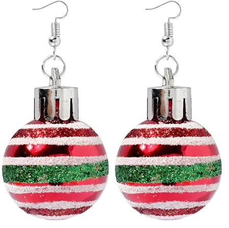 Ohrringe Weihnachten,Weihnachtsohrringe Damen,Weihnachts Grinch,Schmuck Accessoires Weihnachtliche,Christbaumkugeln Christmas Hängend Weihnachtskugeln,Modeschmuck