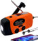 5000mAh Weather Emergency Radio, Portable Solar AM/FM/NOAA Hand Crank Radio Phone Charger with SOS, 1W LED Flashlight, Headphone Jack, Power Bank for Emergency Preparedness (5000mAh Orange)